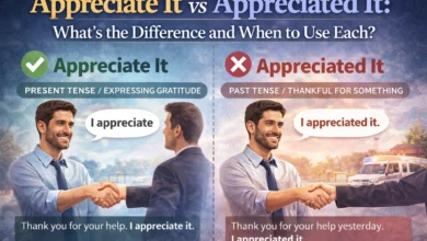 Appreciate It vs Appreciated It