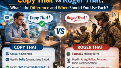 Copy That vs Roger That