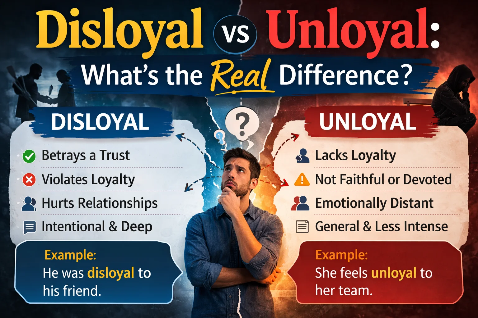 Disloyal vs Unloyal