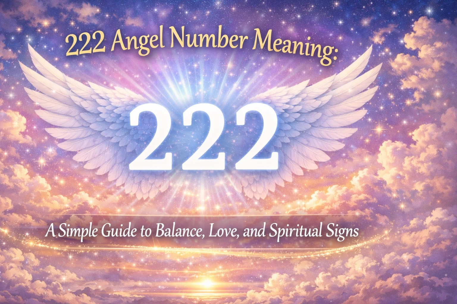 222 angel number meaning