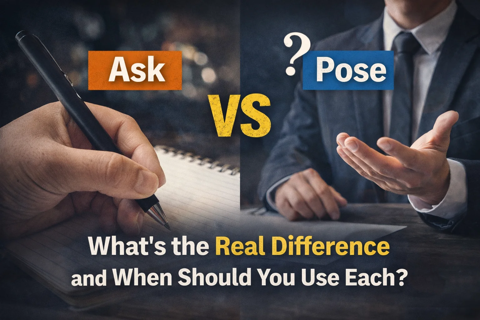 Ask vs Pose