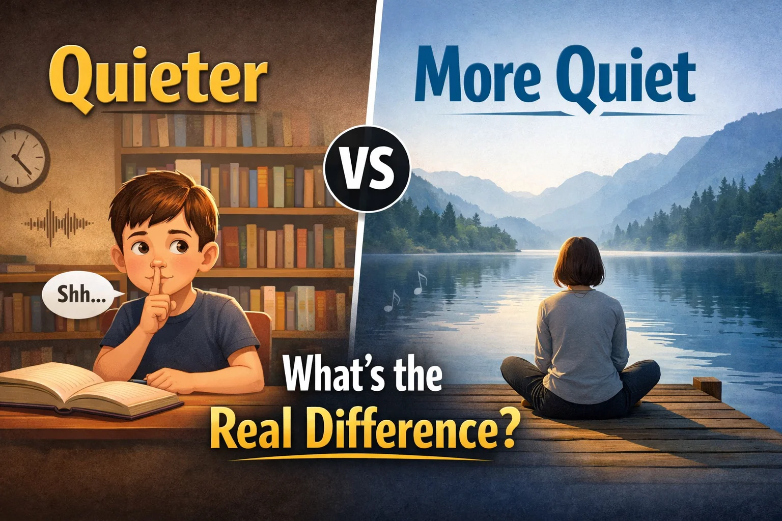 Quieter vs More Quiet
