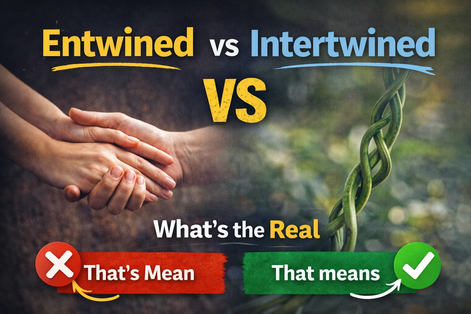 Entwined vs Intertwined