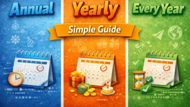 Annual vs Yearly vs Every Year