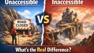 Unaccessible vs Inaccessible