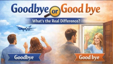 Goodbye vs Good bye